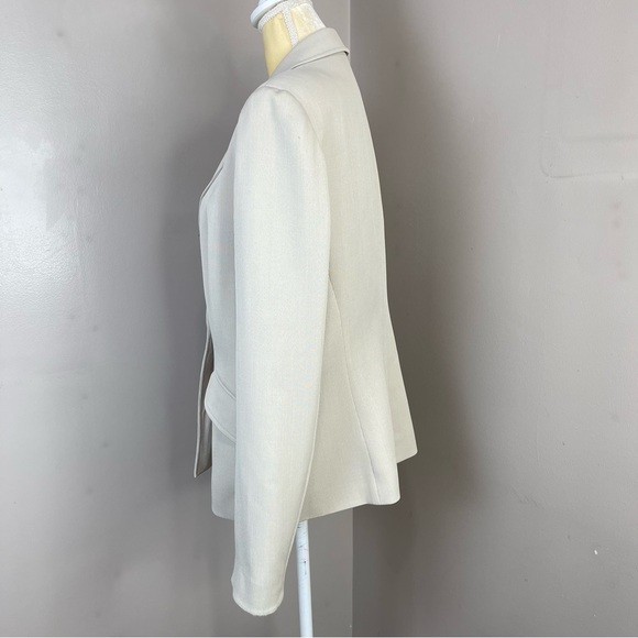 Vintage Evan Picone Blazer Sz 14 One Button Front Beige color - Picture 3 of 16